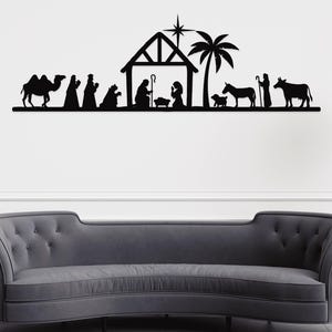 Nativity Metal Wall Art, Nativity, Nativity Set, Nativity Art, Christian, Christian Art, Wall Decor, Home Decor, Room Decor, Christmas, Gift
