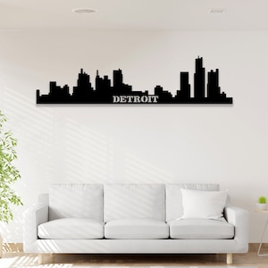 Detroit Metall Wandkunst, Stadt Karte Wanddekor, Metall Wand Kunst Dekor, Wohnzimmer Wandkunst, Schlafzimmer Wanddekoration, Garten im Freien und Dekor