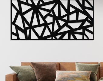 Geometric Metal Wall Art, Unique Home Decor, Living Room Art, Bedroom Wall Art, Metal Geometric Wall Art, Outdoor Garden and Decor