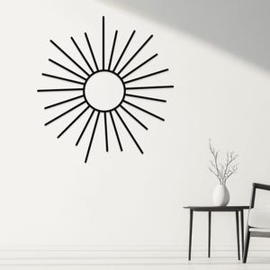 Boho Sun Metal Wall Art: Indoor Outdoor Decor image 8