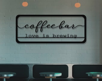 Coffee Metal Wall Sign, Coffee, Coffee Art, Coffee Decor, Coffee Sign, Coffee Shop, Coffee Bar, Coffee Gift, Wall Art, Wall Decor, Metal Art