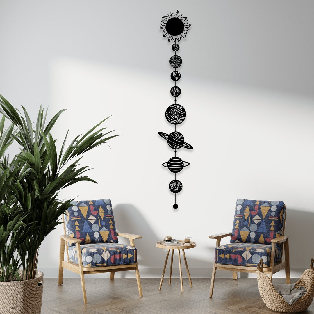 Planets Wall Art, Planet, Solar System, Galaxy, Space, Space Art, Wall Art, Wall Decor, Home ...