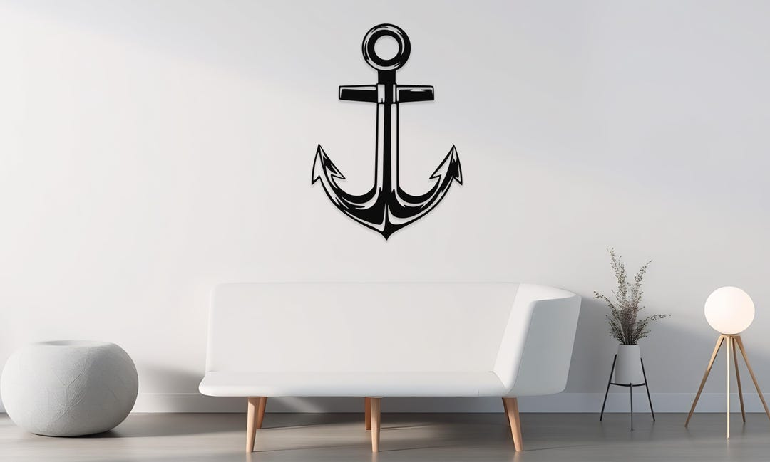 Metal Anchor Wall Decor: Nautical Ocean Art - Etsy