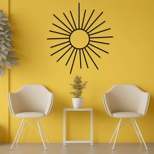 Boho Sun Metal Wall Art: Indoor Outdoor Decor image 9