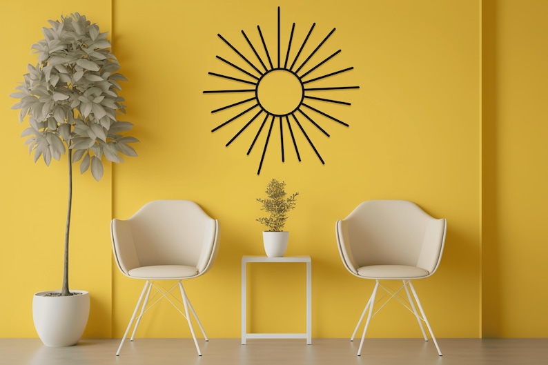 Boho Sun Metal Wall Art: Indoor Outdoor Decor image 9