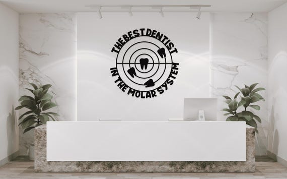Metal Teeth Wall Decor: Dentist Office Art