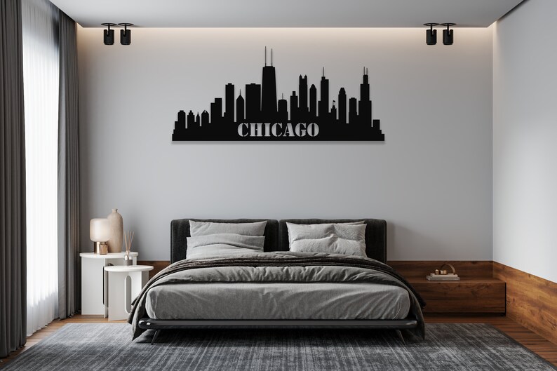 Chicago Wall Art Business Sign for Wall Office Wall Art Etsy
