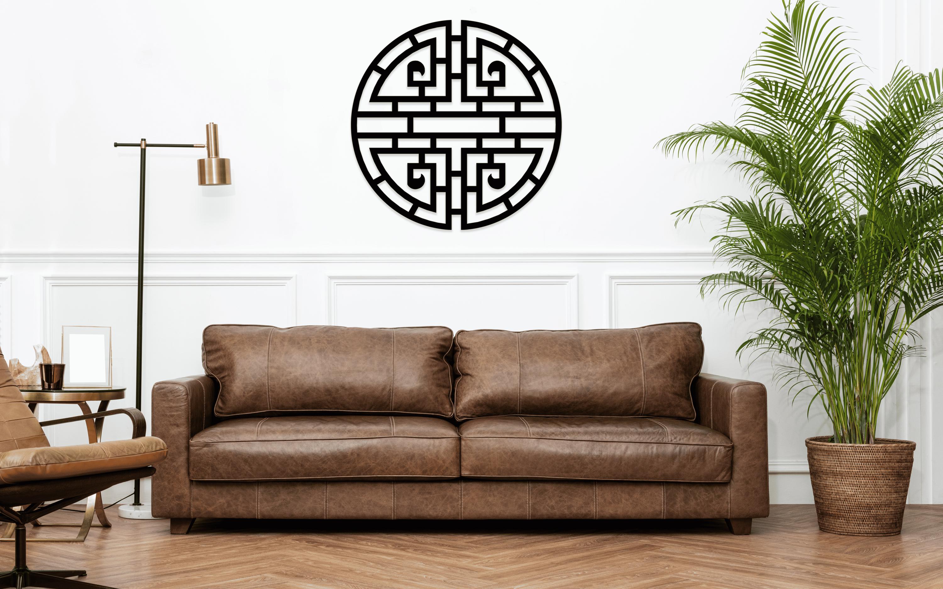Circle Metal Wall Art, Metal Geometric Wall Art, Outdoor Metal Wall Art Large, Wall Decor Living Room, Outdoor Garden and Decor, Metal Sign