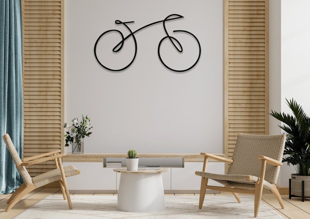 Bicycle Metal Wall Art, Bicycle Wall Decor, Unique Colorful Wall Art