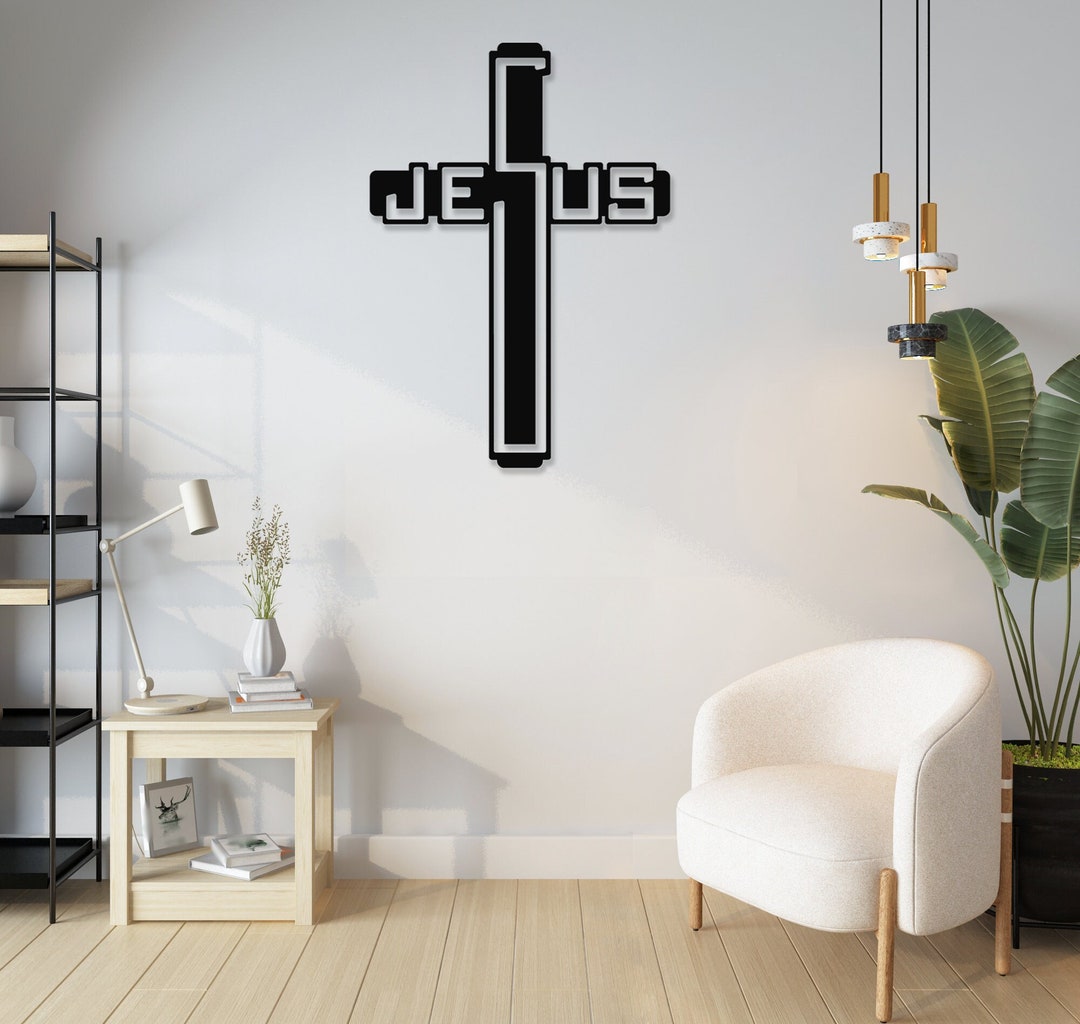 Cross Metal Wall Decor, Cross, Cross Art, Cross Decor, Wall Cross ...