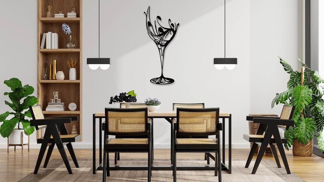 Wine Glass Metal Wall Decor, Wine, Wine Art, Wine Decor, Wine Sign