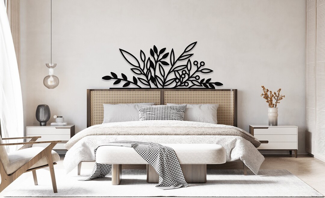 Flower Over the Bed Metal Wall Decor, Flower, Flower Art, Flower Decor