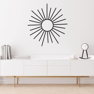 Boho Sun Metal Wall Art: Indoor Outdoor Decor image 6
