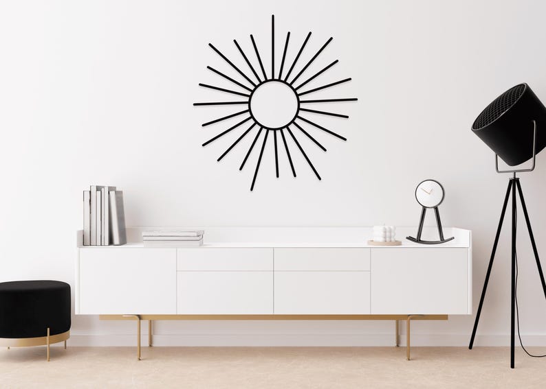 Boho Sun Metal Wall Art: Indoor Outdoor Decor image 6