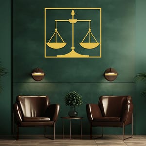 Scales of Justice Metal Wall Art: Law Office Sign - Etsy
