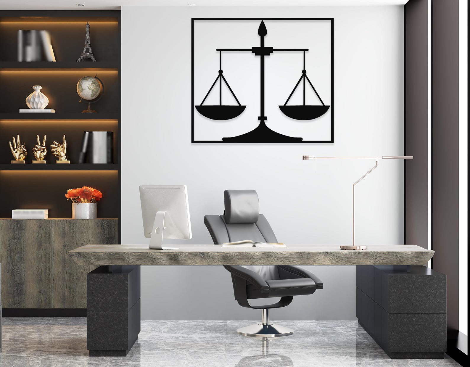 Scales of Justice Metal Wall Art: Law Office Sign - Etsy