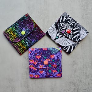 Small Wallet Card Pouch Accordion Style Wallet Fun Unique Patterns