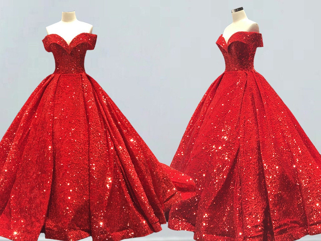 Red Plus Size Ball Gown Etsy Singapore