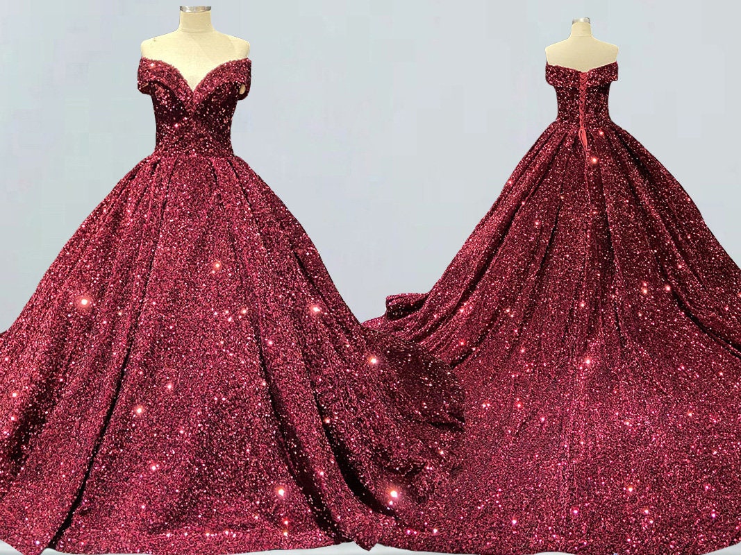 Custom Made A Line Sweetheart Neck Burgundy Long Prom Dresses, Burgund –  abcprom