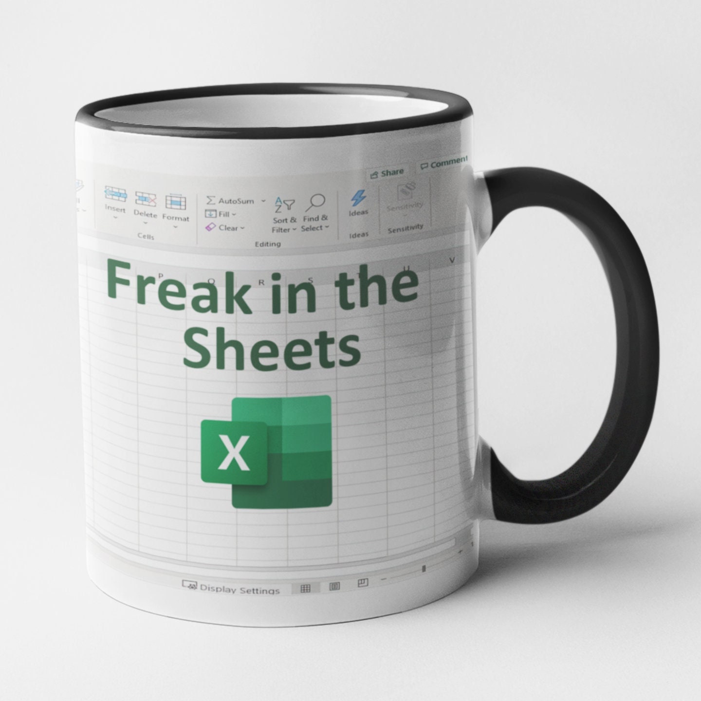 Freak in the Sheets Mug Funny Freak in the Sheets Excel Mug - Etsy