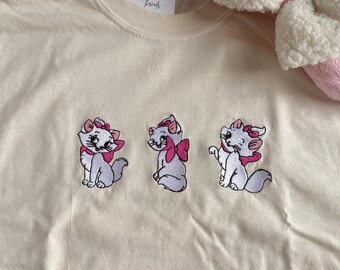 Vintage Aristocat Marie Embroidered Shirt - Adults, Youth, Toddlers
