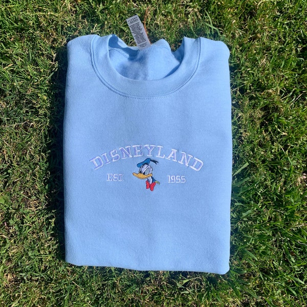 Vintage 1955 Donald Duck Embroidered Crewneck (Grumpy Edition)