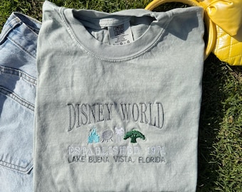 Disney World Theme Park ICONs Embroidered Tee