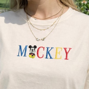 Vintage Mickey Embroidered tee