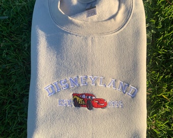 Lightning Car Embroidered Crewneck