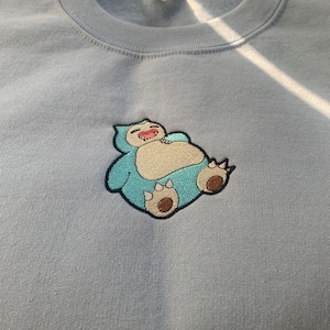 Lil Snorlax Embroidered Crewneck