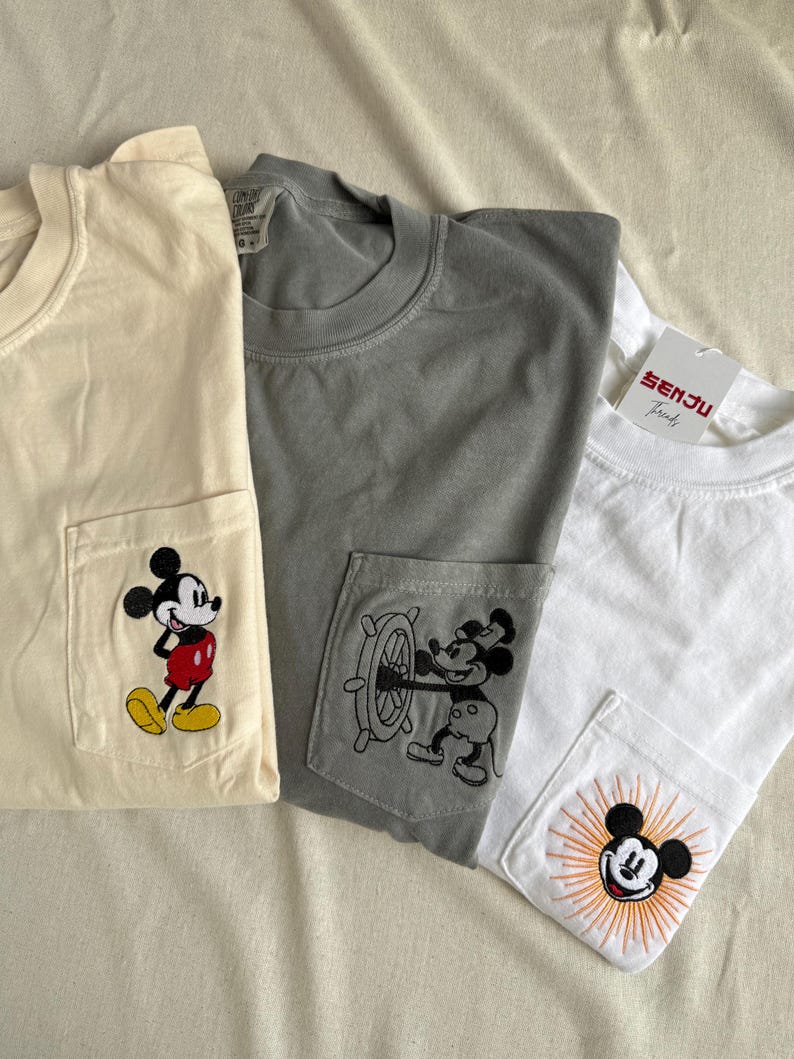 Colección de camisetas Mickey para hombre / Edición con bordado imagen 2