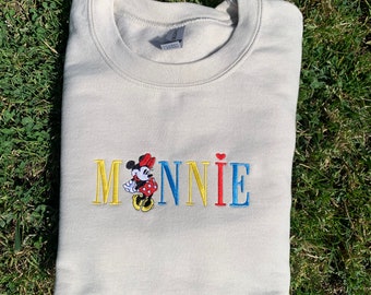 Vintage Minnie Embroidered Crewneck