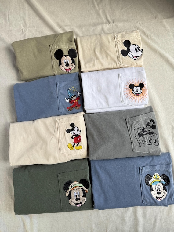 Men's Mickey Pocket Tee Collection | Embroidered Tee Edition