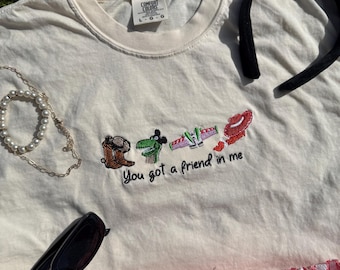 Vintage "You got a Friend in me" Icons Embroidered Shirt - Adults, Youth, Toddlers