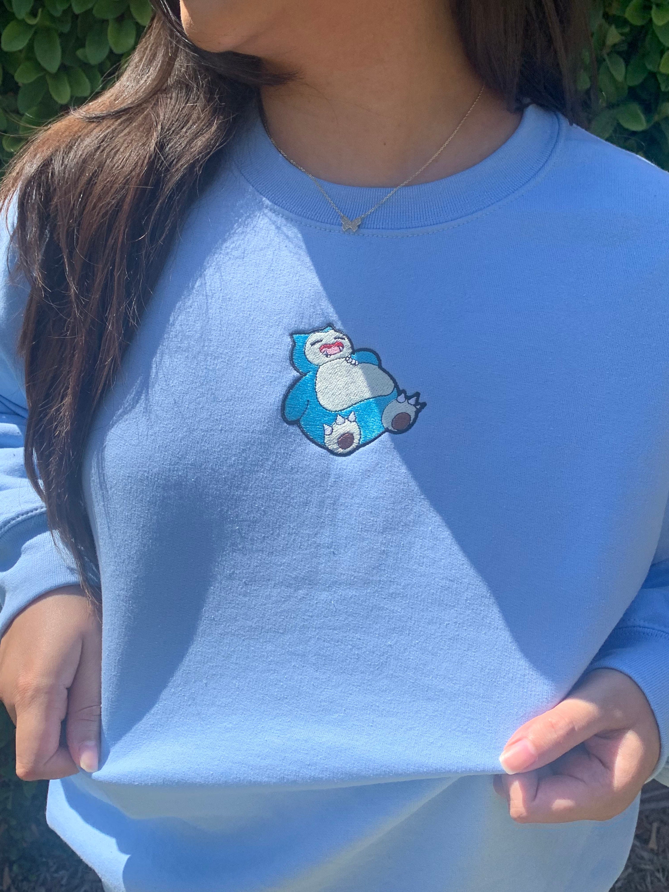Lil Snorlax Embroidered Crewneck - Etsy