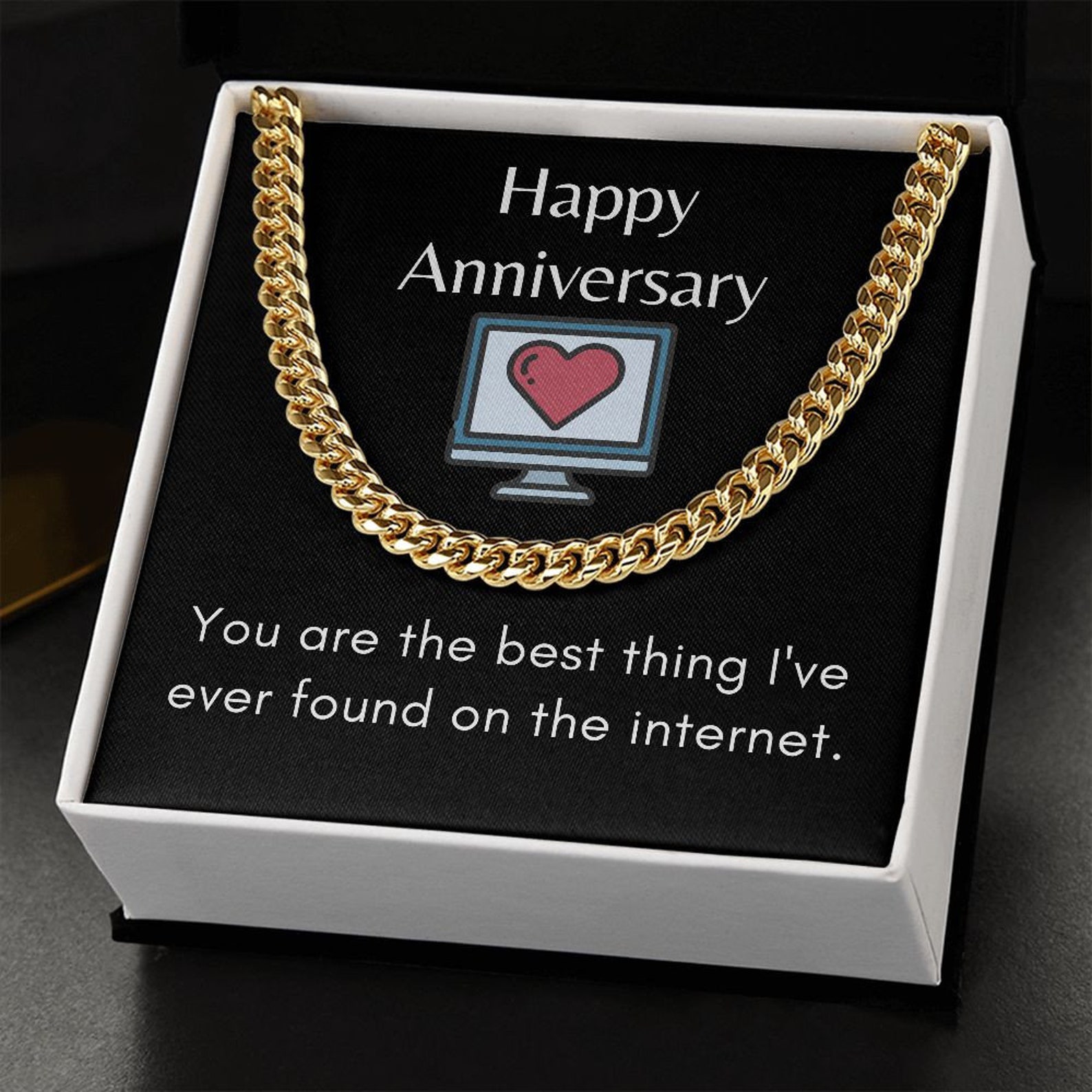 Anniversary Gift Boyfriend Necklace Boyfriend Gift From Etsy