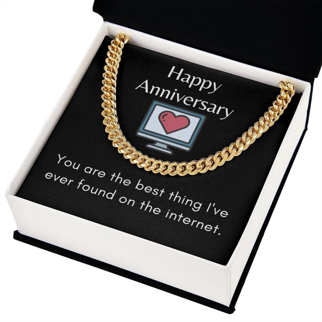 Anniversary Gift Boyfriend Necklace Boyfriend Gift From Etsy