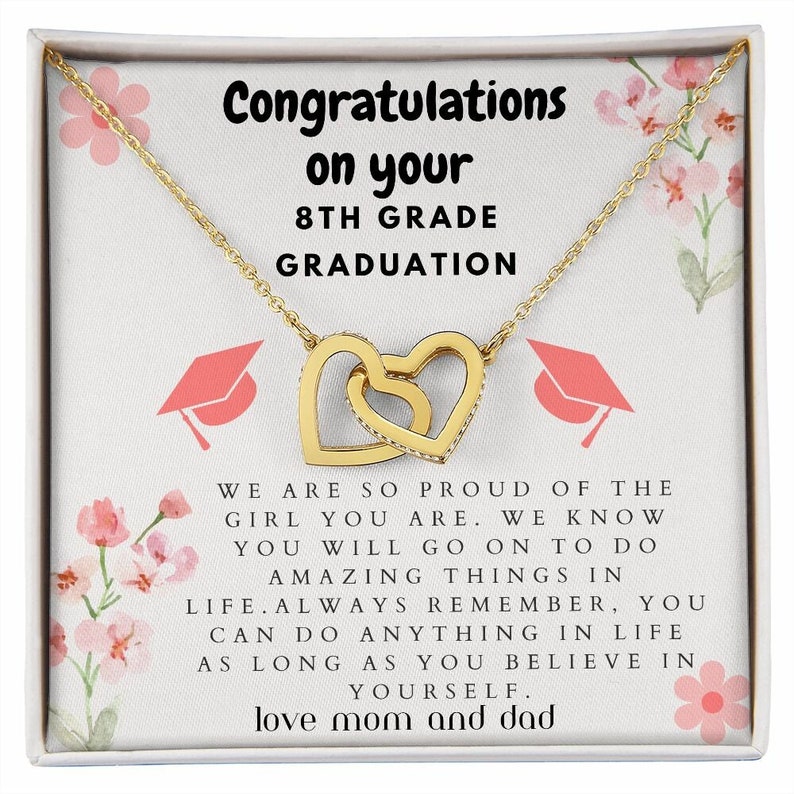 8th Grade Graduation Gift for Daughter Graduation Necklace Etsy