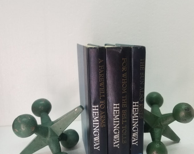 Mod Jacks Bookends Bill Curry for Design Line 1970 Green Paperweights ...