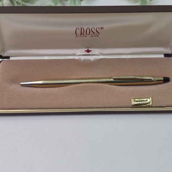 Vintage Cross Pen 10k Gold Filled Pen 4502 USA in Orig Box New Old