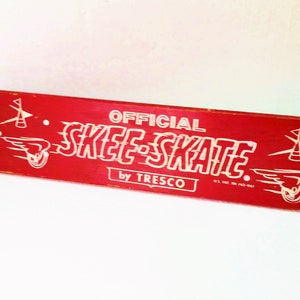 Original Skee Skate 1962 First Skateboard Authentic Phenomenal Culver City California Vintage Skateboard image 2