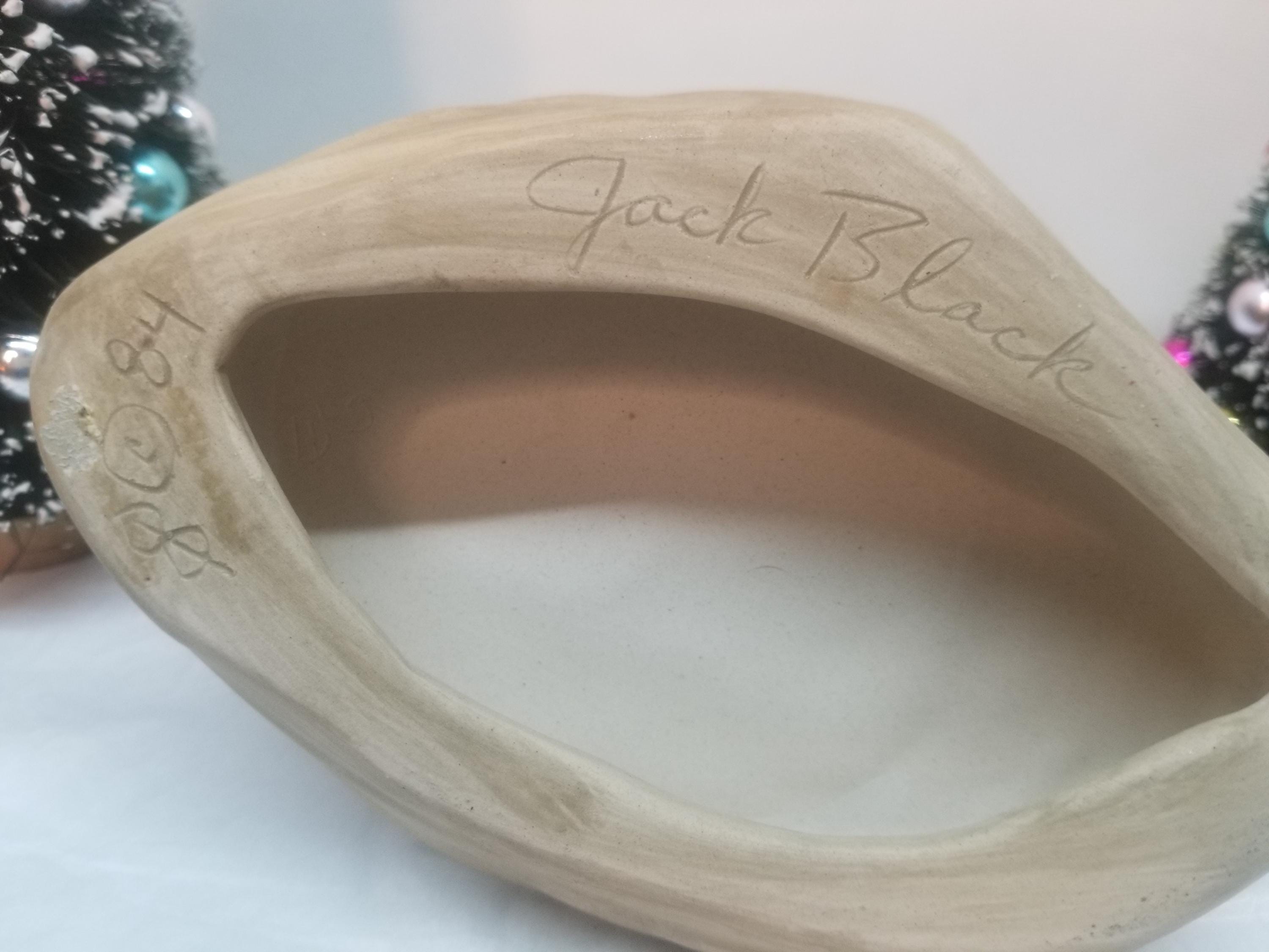 ナバホ族　Navajo pottery jack black 陶器　オブジェ Jack Black~ Navajo Pottery ~ Seated Man ~ Sculpture ~ 1985