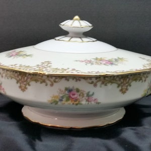 Noritake NANAROSA Round Covered Vegetable Made in Occupied Japan