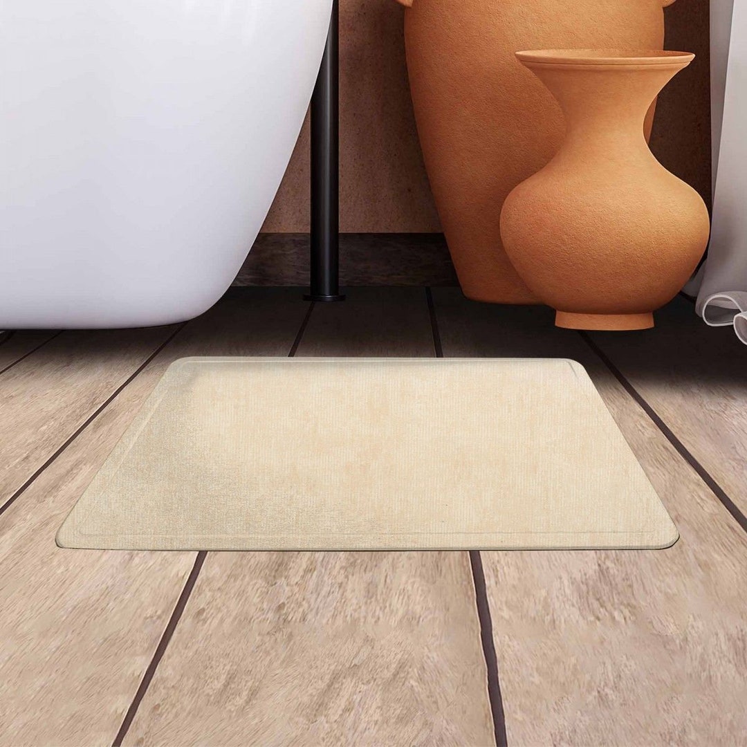 Beige Bath Mats Neutral Tone Bathroom Mat Nude Cream Bath Rugs Etsy