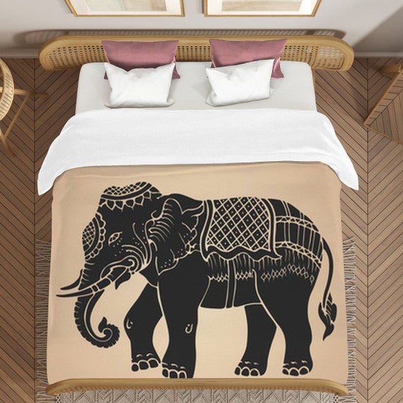 Elephants Duvets Thai Elephant Art Comforters Traditional Etsy