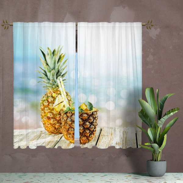 Pineapple Curtains - Etsy