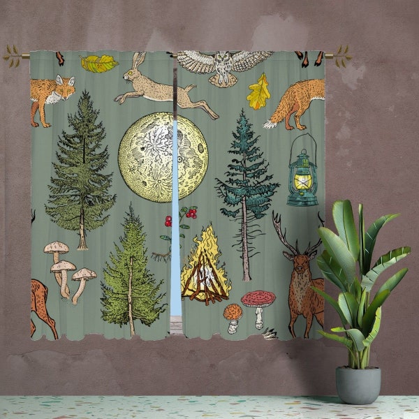 Camping Curtains Etsy