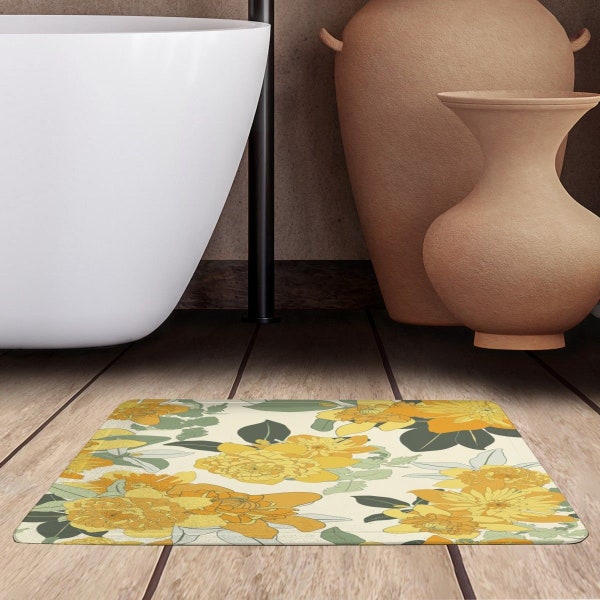 Yellow Bathroom Etsy