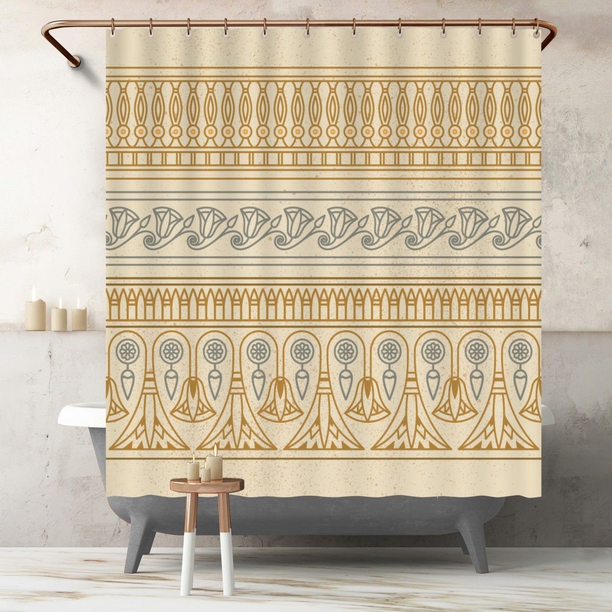 Ancient Egyptians Decor The Goddess Of Light Mural In Egypt Shower