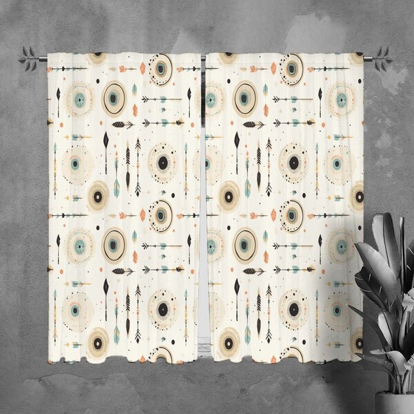 Arrow Curtains Etsy